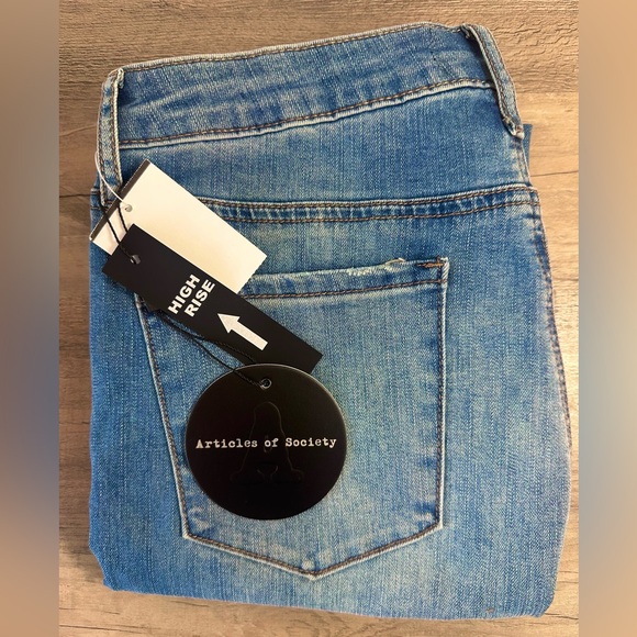 Articles of Society Jeans High Rise Cropped Flare Size 29 NWT - Picture 16 of 16